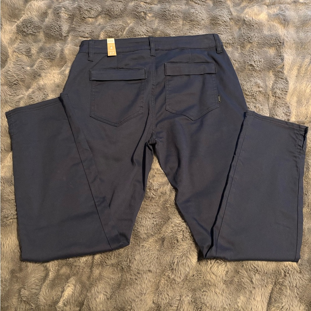 Prana Kayla crop chino NWT navy blue size 4/27 organic cotton